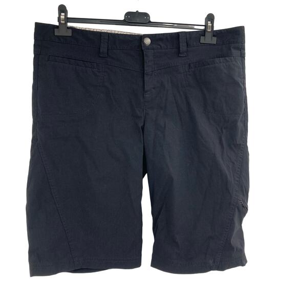 Athleta Dipper Hiking Bermuda Black Nylon Stretch Shorts Women’s 16 - Picture 3 of 16